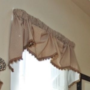 Country style small plaid valances